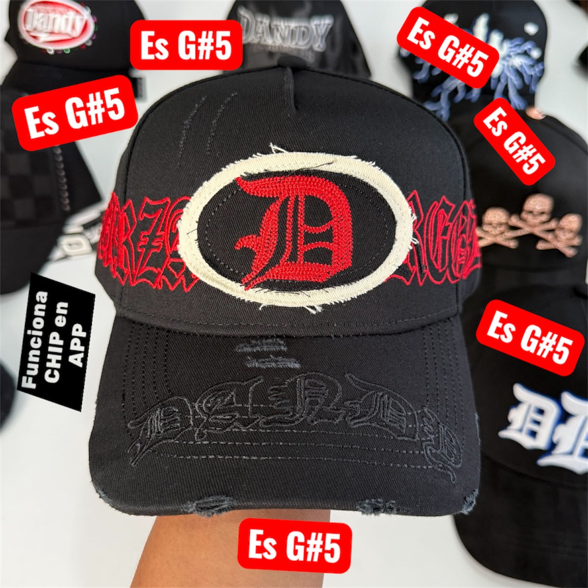 Dandy Hats x Fuerza regida Distressed