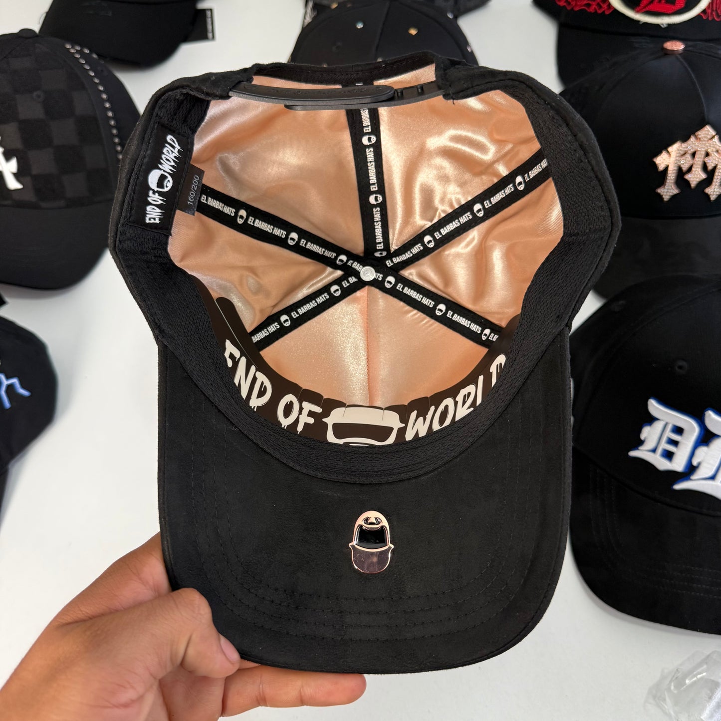 Barbas Hats Skulls Oro Rosa