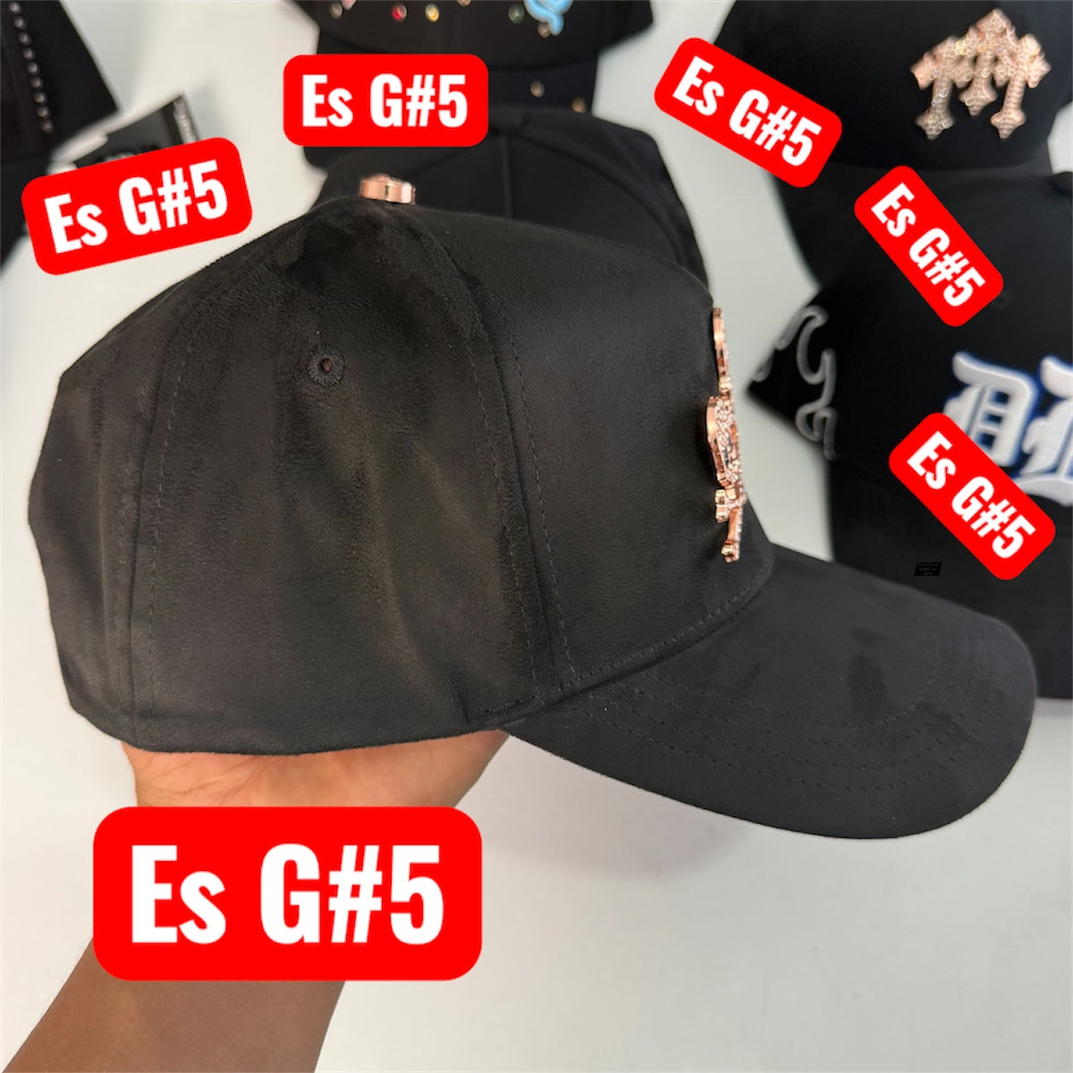 Barbas Hats Skulls Oro Rosa