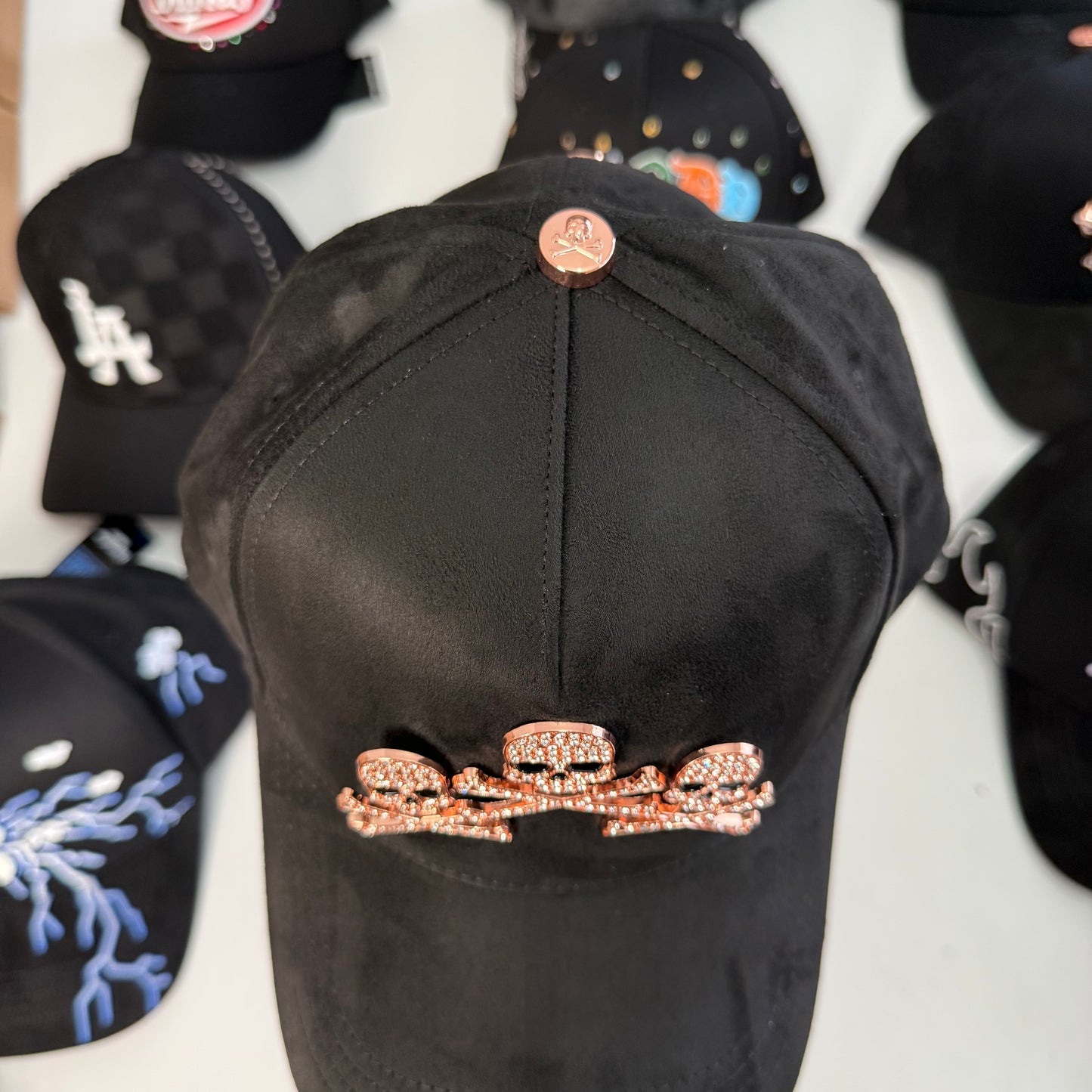 Barbas Hats Skulls Oro Rosa